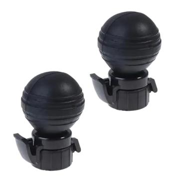 Imagem de 2 peças de tampa de garrafa de refrigerante preta com bomba inflada, tampa de rosca de garrafa de bebida carbonatada para manter o frescor, cabe cerca de 2 litros, garrafas de cerveja e engarrafamento