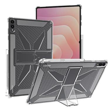 Imagem de Asgens Capa transparente para Samsung Galaxy Tab S11 Ultra 37.1 cm 2025 com suporte para lápis, TPU macio com cantos reforçados, resistente a impactos à prova de choque - transparente
