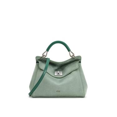 Imagem de JW PEI Bolsa feminina Lucia Classic Top, Verde Matcha