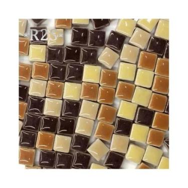 Imagem de Azulejos De Cerâmica DIY Coloridos 100g Ornamentos De Espelho De Vidro