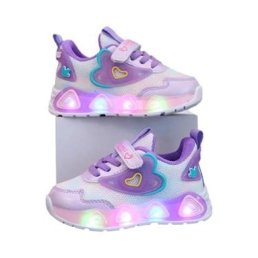 Imagem de Tênis Infantis Com Luz LED Para Meninos E Meninas, Calçados Casuais Re
