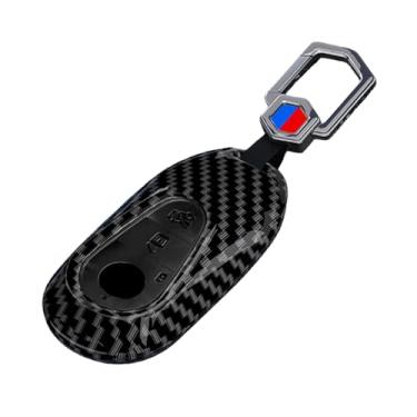 Imagem de Capa de chave de carro de fibra de carbono ABS compatível com Benz CES Classe GLC W206 W223 W214 E300 C260 C300 S450 S500 S400 Acessórios(Carbon Set2)