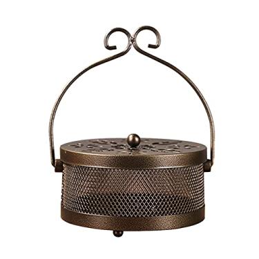 Imagem de Suporte para Bobina de Mosquito Caixa Incenso Repelente Mosquitos Censor Doméstico Queimador com Tampa