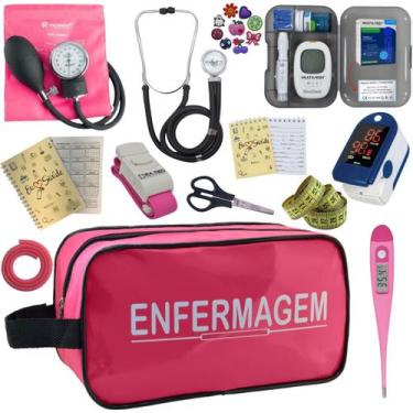 Imagem de Kit De Enfermagem Completo Medidor Glicose Aparelho Pressao - PREMIUM,