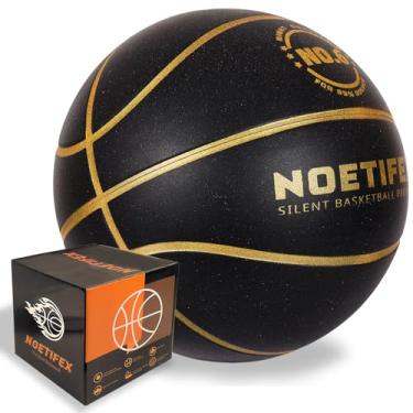 Imagem de Noetifex Bola de basquete silenciosa pesada de 580 g, bola de treinamento interna silenciosa de alta densidade com caixa de presente, material macio de salto real, ideal para prática de drible em casa