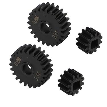 Imagem de HUIOP A Engrenagem do Eixo Portal de Aço 12T 23T Melhora o Desempenho, A Engrenagem Overdrive Fornece Equilíbrio para Capra SCX10 III 1/10 RC Crawler