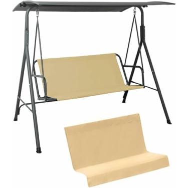 Imagem de Capa de substituição para balanço de pátio de 2/3 lugares, capa impermeável e resistente em tecido Oxford 600D para assento de balanço, capas para almofadas de balanço, para balanço de jardim/pátio~/