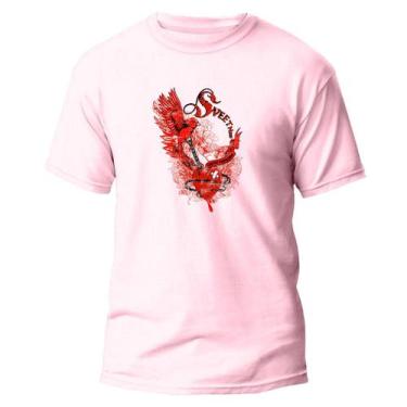 Imagem de  Camiseta Basica Algodão Premium Estampa Digital Passarinho - Pavesi, 