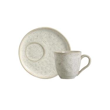 Imagem de Conjunto com 6 Xícaras De Chá Orgânico 170ml com 6 Pires Descentralizado Vanilla