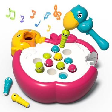 Imagem de Jogo magnético de alimentação de pássaros PANITU Woodpecker Worm Toy