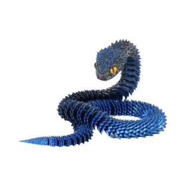 Imagem de Modelo De Cobra Viper Impresso Em 3D Flexível, Decoração Artística, Mú
