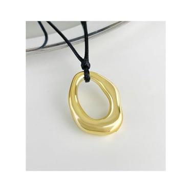 Imagem de Colar de coração boêmio ocidental, gargantilha, joias, presentes, moderno, concerto, outono, presentes de Natal, presentes de amizade para mulheres, dia dos namorados, Medium, Latão, Sem Pedra