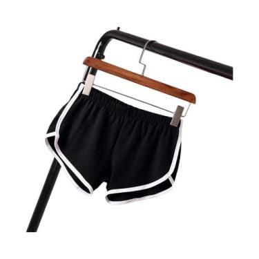 Imagem de Shorts Esportivos Femininos De Verão Em Cores Vibrantes, Cintura Elást