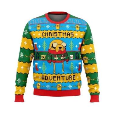 Imagem de Camisola De Natal Feia Masculina De Manga Comprida Grande, Macia E Con