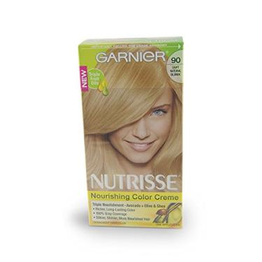 Imagem de Garnier Tratamento de cor nutritiva Nutrisse com concentrado de óleo de frutas, nível 3 permanente, loiro natural claro 90 (pacote com 3)