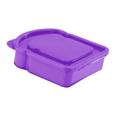 Imagem de ＫＬＫＣＭＳ Lancheira para sanduíche de pão torrado, recipiente para armazenar alimentos, porta-lanches, marmita tipo bento para academia, trabalho, camping e, Tolet