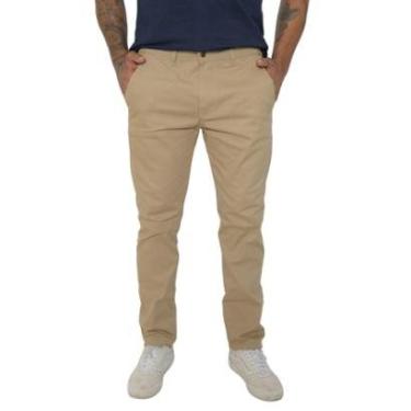 Imagem de Calça Masculina Sarja Bolso Embutido Lycra Esporte Fino-Masculino