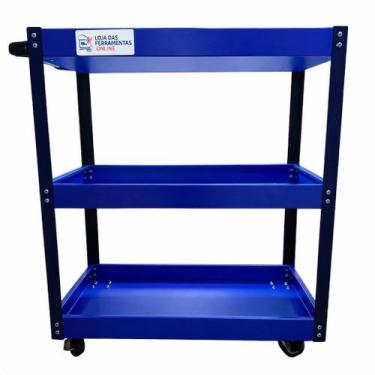 Imagem de Carro Metalico Para Ferramentas Aberto Laranja Sem Gaveta - FERRAMENTA