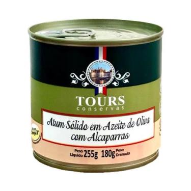 Imagem de Atum Sólido em Azeite de Oliva com Alcaparras Tours 255g