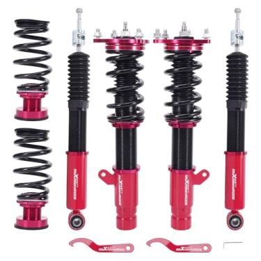 Imagem de maXpeedingrods Coilovers para Honda Accord CV1/CV2/CV3 2018-2022, kit de suspensão de bobinas ajustáveis de 24 níveis, amortecedores ajustáveis em altura, kit de abaixamento, vermelho