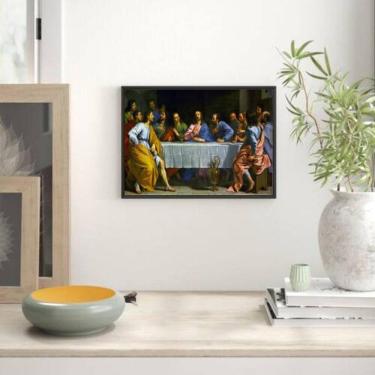 Imagem de Quadro Decorativo Santa Ceia 34x23Cm