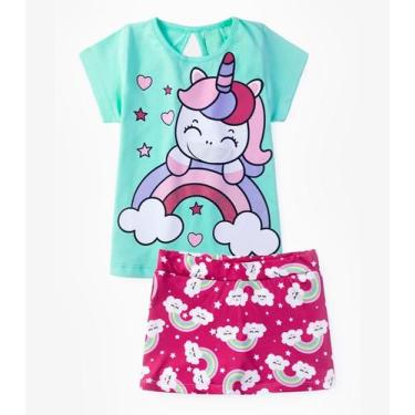 Imagem de Conjunto Infantil Menina Unicórnio Select Verde, 2, Verde