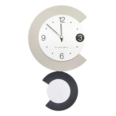 Imagem de Relógio de Parede Analógico Quartz Silencioso Decorativo para Sala, Quarto, Cozinha - Diversos Design (Alce)