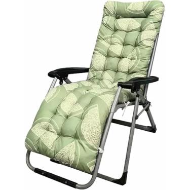 Imagem de Almofada para cadeira de descanso de pátio, 170 cm (67 polegadas), estampa floral, para uso interno e externo, com amarras. Almofada para sofá ou cadeira de balanço.