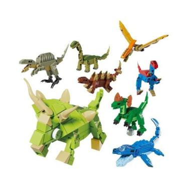 Imagem de Modelos De Dinossauros Micro Mini Para Adultos, Blocos De Montar Tyran