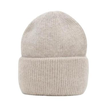 Imagem de Chapéu De Inverno Feminino, Gorro Quente De Pele De Coelho Real, Gorro
