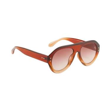 Imagem de Óculos De Sol Redondos Vintage Femininos Com Gradiente Vermelho, Moda 