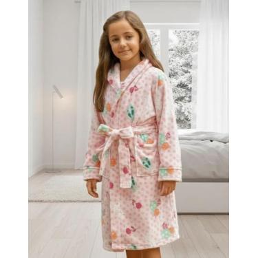 Imagem de Roupão Infantil Microfibra Sofisticata P Bailarina C/Capuz Atlântica