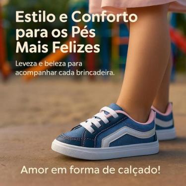 Imagem de Tênis Baby Menina Calce Fácil - casual design moderno super leve 20 AO