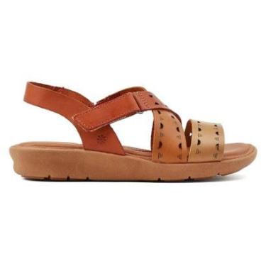 Imagem de Sandália em Couro New Face Nuts Mix 39518 Marrom-Feminino