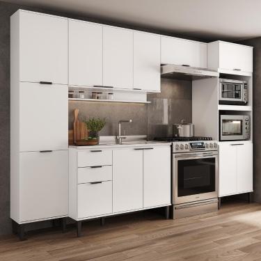 Imagem de Armário De Cozinha Completa C Balcão Miami Pulse Carraro Branco