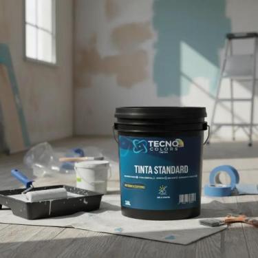 Imagem de Tinta Standard Fosco Balde 18 Litros - Tecno Colors, Branco, 20Kg