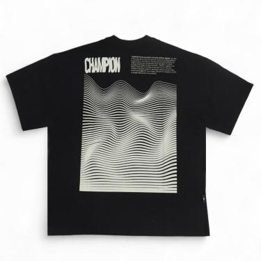 Imagem de Camiseta Champion Life Lines - Preto (Oversize)-Masculino