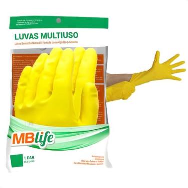 Imagem de Luva Multiuso Medix Para Limpeza Tamanho G Amarela Mblife
