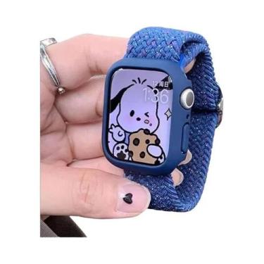 Imagem de Pulseira De Nylon Trançada Coreana Fofa Para Apple Watch Compatível Co