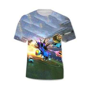 Imagem de Design criativo do jogo Rocket League, camiseta legal e moderna com pe