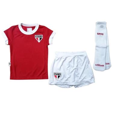Imagem de Uniforme Infantil São Paulo Artilheira Feminino Oficial