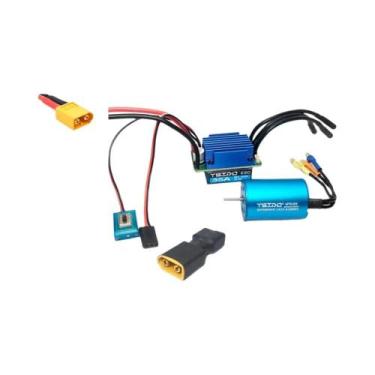 Imagem de Combo De Motor Brushless E ESC 35A 45A Para Wltoys 124016 Remo Hobby X