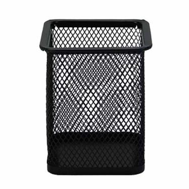 Imagem de Porta caneta quadrado aramado preto fosco TN