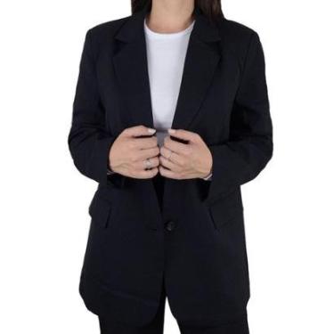 Imagem de Blazer Feminino Facinelli By Mooncity Over Preto - 6901-Feminino
