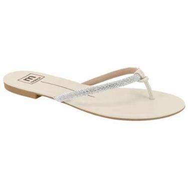 Imagem de Chinelo Moleca Feminino Rasteirinha com Strass Confortável-Feminino