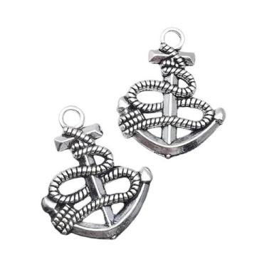 Imagem de Pingentes De Âncora De Navio Vintage Prateados Antigos, 20-52 Peças, D