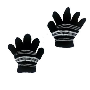 Imagem de Kit 2 Pares Luvas Quentinhas Inverno Infantil Meninos Escola