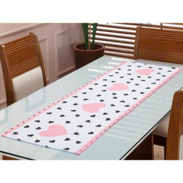 Imagem de Caminho de Mesa Trilho Retangular Estampado 1,35m x 45cm 4 ou 6 Lugare