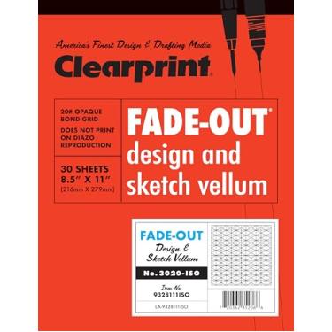 Imagem de Clearprint Bloco de ligação 3020 com grade isométrica de 30 graus impressa, 9 kg, 21 x...