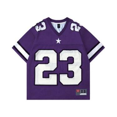 Imagem de Camiseta Casual Feminina De Verão Y2K Com Decote Em V, Estilo Retro Hi